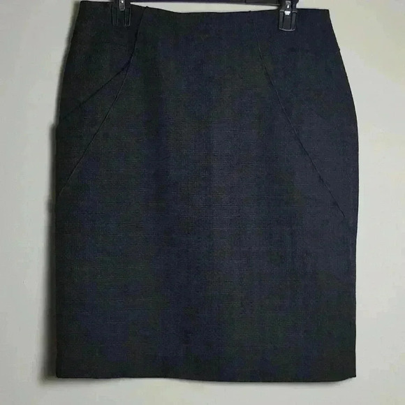 MARIO SERRANI Italy Classic Black Knit Lined Skirt w/ Pockets and Zipper Size 8 - Picture 2 of 14